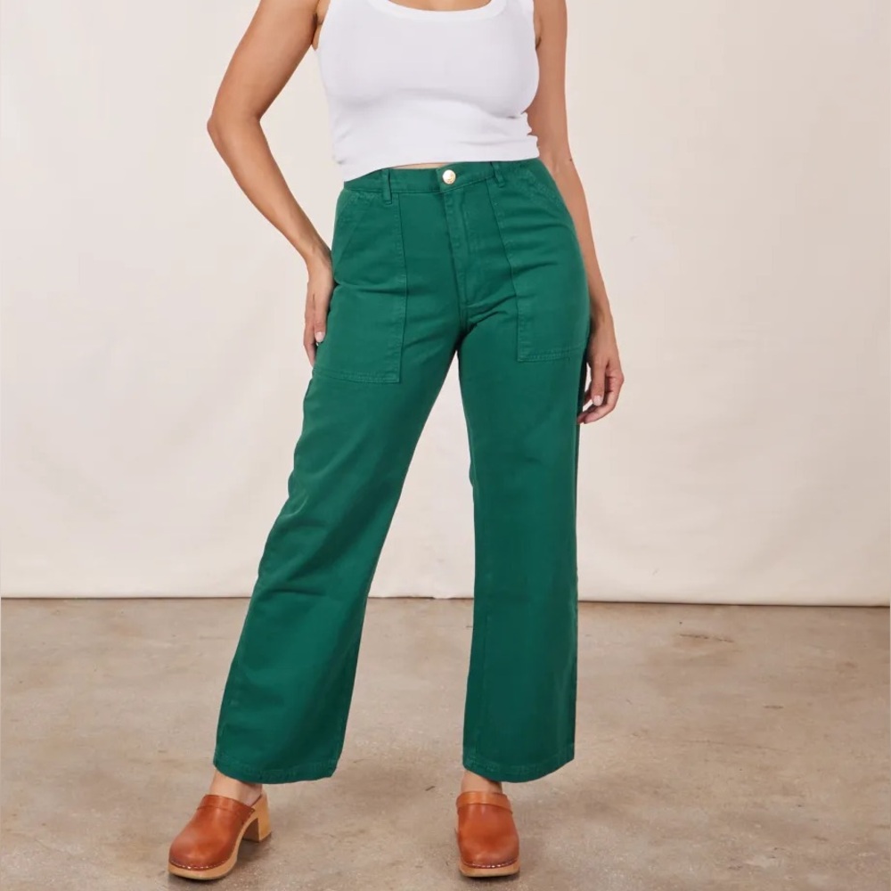 Big Bud Press Work Pants Medium Petite in Hunter Green